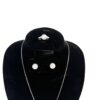 Bust display showing the ring above the earrings