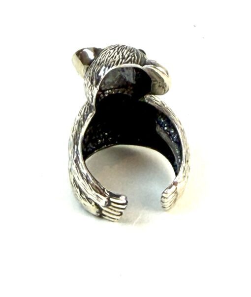 .925 Sterling Silver Koala Ring Adjustable - Image 4