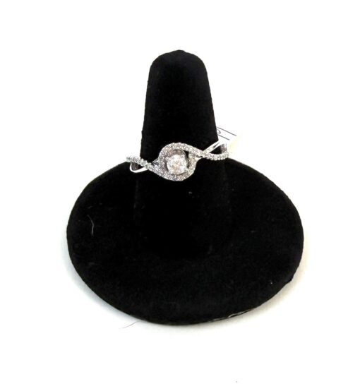 .60 Carat Natural Diamonds and .925 Sterling Silver Engagement Ring - Image 2
