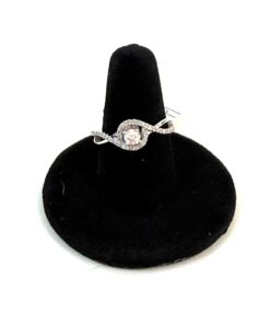 .60 Carat Natural Diamonds and .925 Sterling Silver Engagement Ring