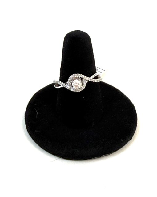 .60 Carat Natural Diamonds and .925 Sterling Silver Engagement Ring