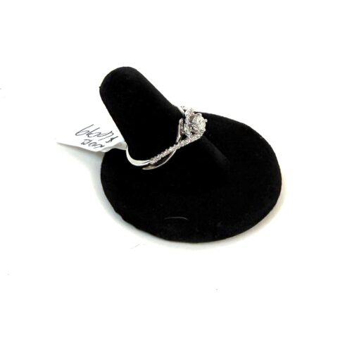 .60 Carat Natural Diamonds and .925 Sterling Silver Engagement Ring - Image 5