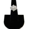 .50 Carat Natural Diamonds and 14k White Gold Vintage Look Ring