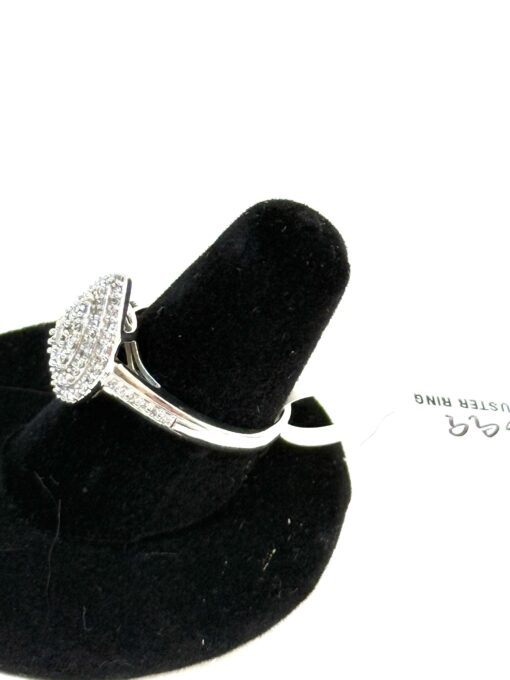 .50 Carat Natural Diamonds and .925 Sterling Silver Cluster Ring Pear - Image 7