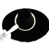 Overhead view of the slim band on the velvet display
