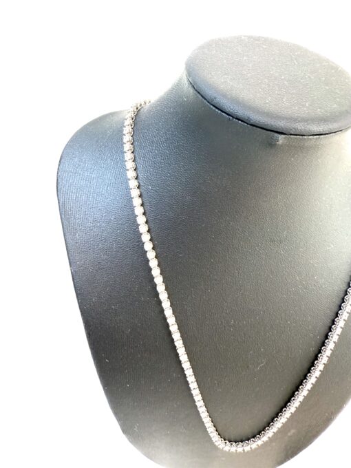 2 Carat Lab Diamond in .925 Sterling Silver 17" Tennis Necklace - Image 5