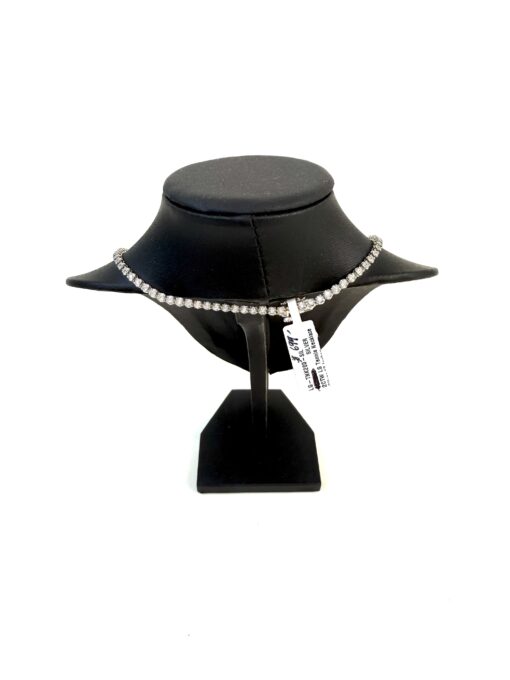 2 Carat Lab Diamond in .925 Sterling Silver 17" Tennis Necklace - Image 3
