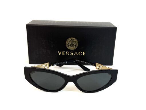 VERSACE VE4470B CAT EYE SUNGLASSES IN BLACK - Image 4
