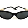 VERSACE VE4470B CAT EYE SUNGLASSES IN BLACK