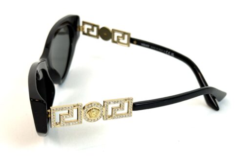 VERSACE VE4470B CAT EYE SUNGLASSES IN BLACK - Image 9