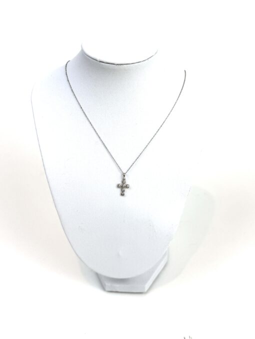 .50 Natural Diamond and 14K Gold 18" Cross Pendant Necklace - Image 2