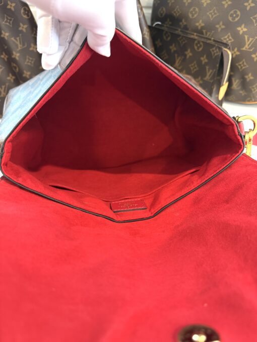 LOUIS VUITTON Beaubourg Damier Ebene Shoulder Bag in Brown/Red - Image 10