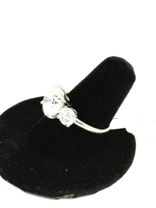 Lab Grown 3.85 Carat Round Brilliant Cut Diamond 14K White Gold Engagement Ring - Image 5