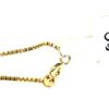 Close up of the spring ring clasp and the chain