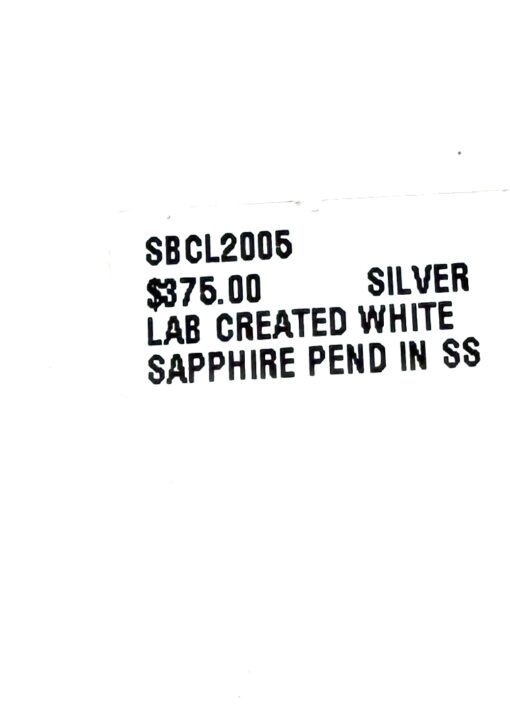 Brand new 18" .925 Silver Sterling Cross Pendant Lab White Sapphire Stones  - #6 - Image 8