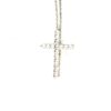 Brand new 18" .925 Silver Sterling Cross Pendant Lab White Sapphire Stones  - #6