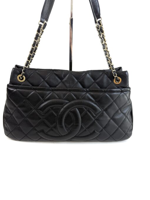 Chanel Caviar Quilted Timeless CC Soft Tote Black GHW - Image 5