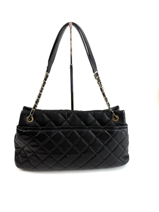 Chanel Caviar Quilted Timeless CC Soft Tote Black GHW - Image 3