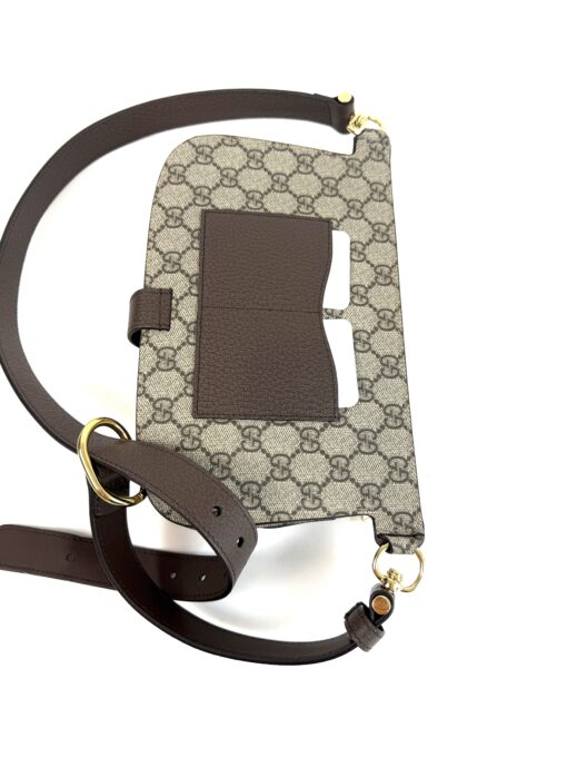 Gucci Supreme Monogram Textured Dollar Calfskin Blondie Belt Bag Beige Ebony New Acero - Image 6