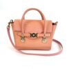 Versace Medusa Patent Small Signature Bag Peach/Pink
