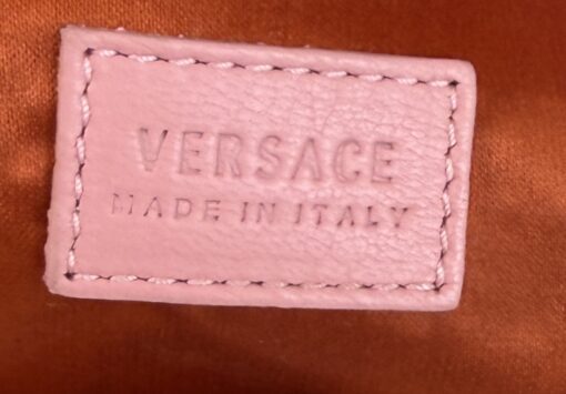 Versace Medusa Patent Small Signature Bag Peach/Pink - Image 15