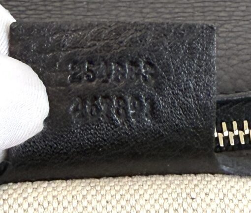 Gucci Calfskin Large New Bamboo Top Handle Bag Black - Image 8