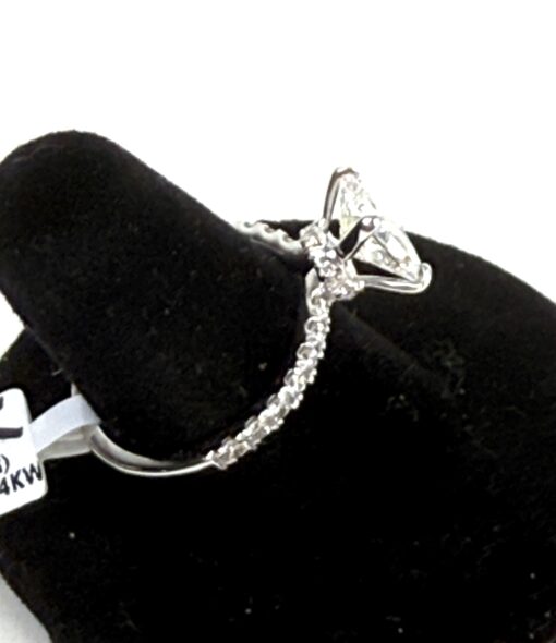 2.5 TCW Radiant Hidden Halo Lab Diamond 14K White Gold Engagement Ring - Image 4
