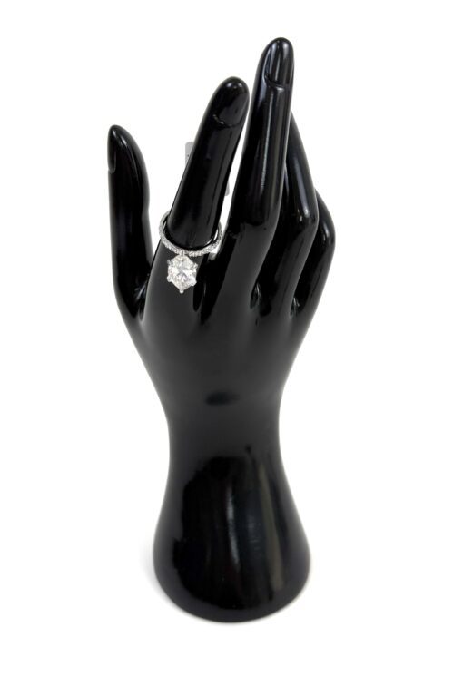 5.0 CW Marquise Brilliant Diamond 14K White Gold Engagement Ring - Image 3