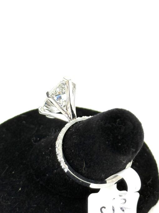 5.0 CW Marquise Brilliant Diamond 14K White Gold Engagement Ring - Image 6