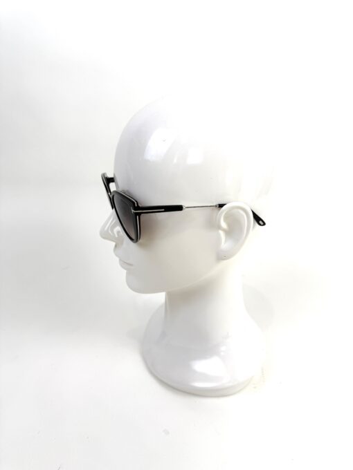 TOM FORD Icon Collection Cat-Eye Sunglasses Black Silver - Image 14