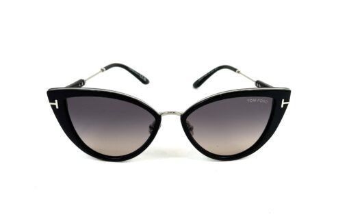 TOM FORD Icon Collection Cat-Eye Sunglasses Black Silver