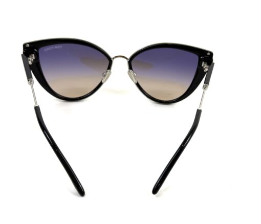TOM FORD Icon Collection Cat-Eye Sunglasses Black Silver - Image 7