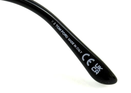 TOM FORD Icon Collection Cat-Eye Sunglasses Black Silver - Image 12