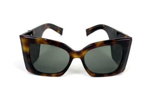 YSL Tortoise Medium Havana and  Light Gold Sunglasses - Image 3