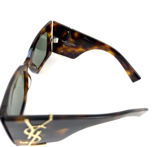 YSL Tortoise Medium Havana and  Light Gold Sunglasses - Image 8
