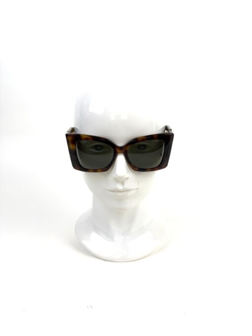 YSL Tortoise Medium Havana and  Light Gold Sunglasses - Image 5