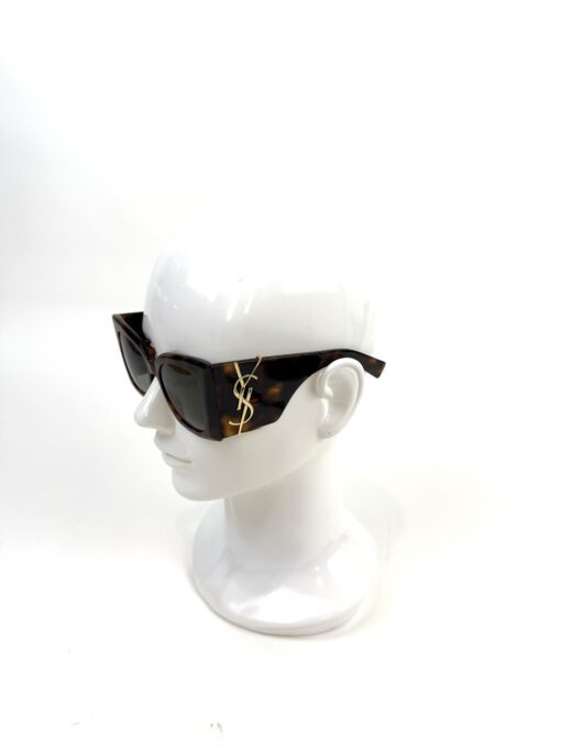 YSL Tortoise Medium Havana and  Light Gold Sunglasses - Image 4