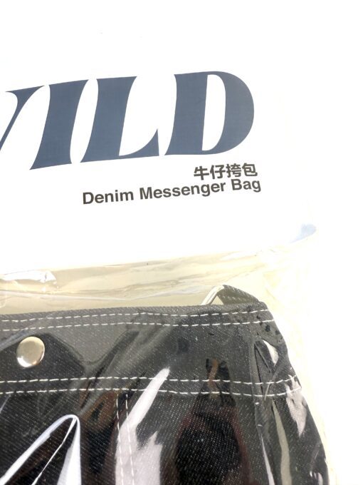 THE MONSTERS FALL IN WILD SERIES-Denim Messenger Bag - Image 8