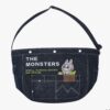 THE MONSTERS FALL IN WILD SERIES-Denim Messenger Bag