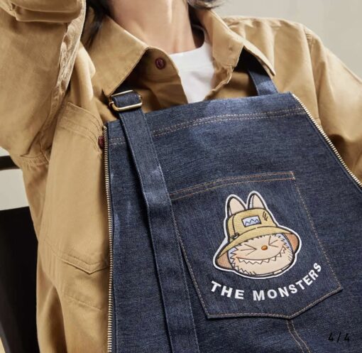 THE MONSTERS FALL IN WILD SERIES-Denim Apron/Tote Bag - 2 in 1 - Image 4