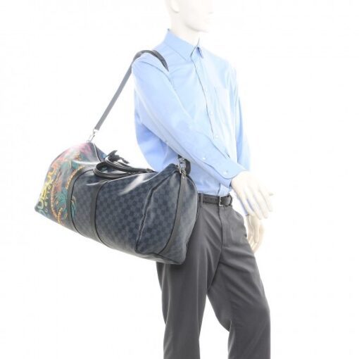 Louis Vuitton Limited Edition Damier Cobalt Jungle Edition Keepall 45 Bandouliere - Image 23