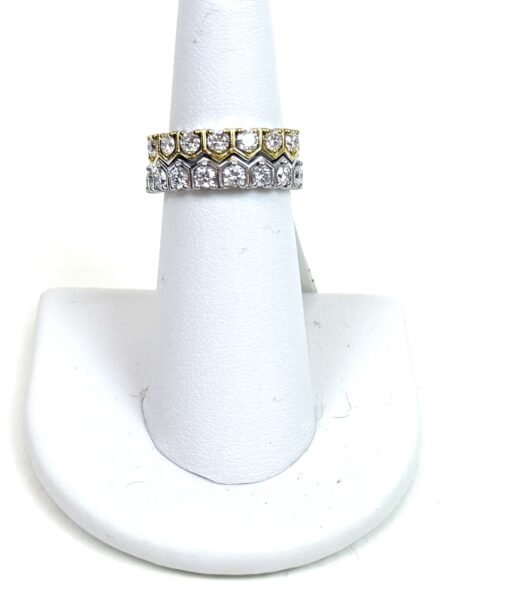 1.35 TCW .925 Silver Lab Diamond Ring Size 8 - Image 3