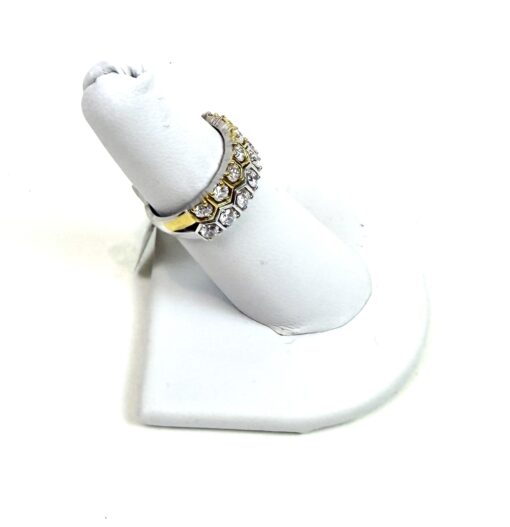 1.35 TCW .925 Silver Lab Diamond Ring Size 8 - Image 11