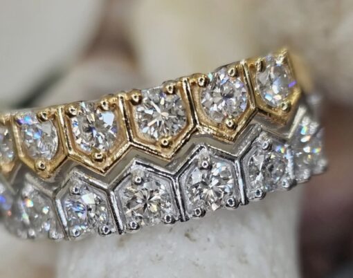 1.35 TCW .925 Silver Lab Diamond Ring Size 8