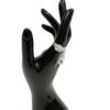 Ring worn on the finger of a black display hand