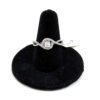 .60 Carat Natural Diamond .925 Sterling Silver Round Shaped Cluster Ring