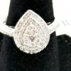 Close up of the pear shaped cluster and its halo