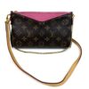 Louis Vuitton Monogram Pallas Clutch Rose Fizzy Crossbody