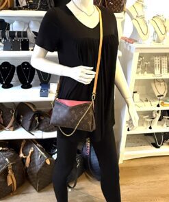 Alternative view of Louis Vuitton Monogram Pallas Clutch Rose Fizzy Crossbody