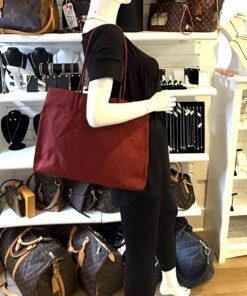 Alternative view of Prada Tessuto Nylon Tote Bordeaux